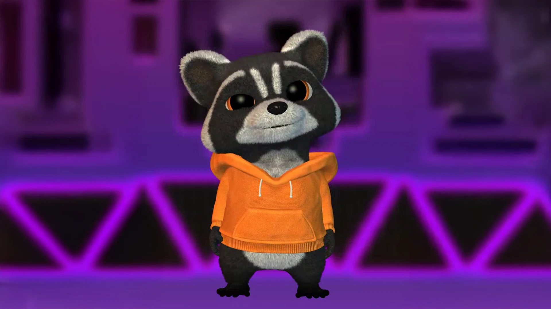 VTubers & Digital Humans | 3D stylized render by Sirius Animation Studios Raccoon VTuber character